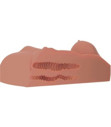PDX PLUS - TORSO MASTURBADOR FEMENINO DOBLE ENTRADA CARAMELO