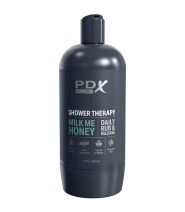 PDX PLUS - MASTURBADOR STROKER DISEÑO DISCRETO DE BOTE CHAMPU MILK ME HONEY