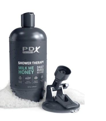 PDX PLUS - MASTURBADOR STROKER DISEÑO DISCRETO DE BOTE CHAMPU MILK ME HONEY