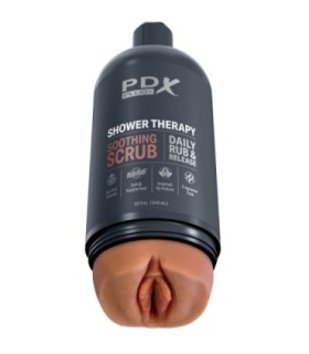 PDX PLUS - MASTURBADOR STROKER DISEÑO DISCRETO DE BOTE CHAMPU SOOTHING SCRUB CARAMELO