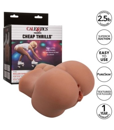 CALEXOTICS - THE ROLLER BABE DOBLE MASTURBADOR REALÍSTICO NATURAL