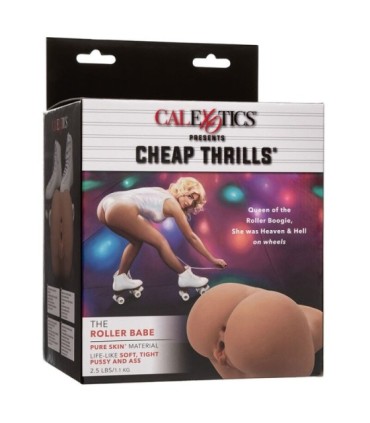 CALEXOTICS - THE ROLLER BABE DOBLE MASTURBADOR REALÍSTICO NATURAL