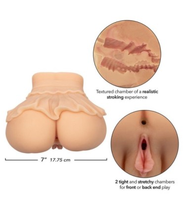 CALEXOTICS - THE PEEP SHOW GIRL DOBLE MASTURBADOR REALÍSTICO NATURAL