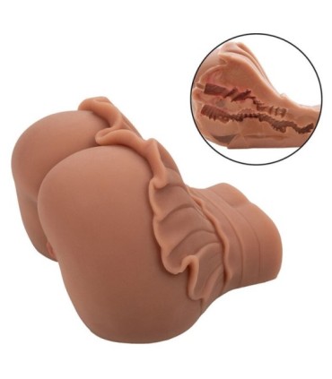 CALEXOTICS - THE HOMECOMING QUEEN DOBLE MASTURBADOR REALÍSTICO CARAMELO