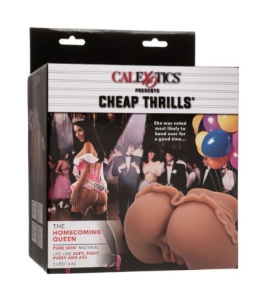 CALEXOTICS - THE HOMECOMING QUEEN DOBLE MASTURBADOR REALÍSTICO CARAMELO