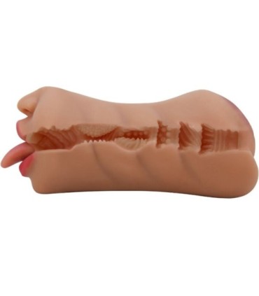 CRAZY BULL - SARAH MASTURBADOR DOBLE BOCA & VAGINA NATURAL