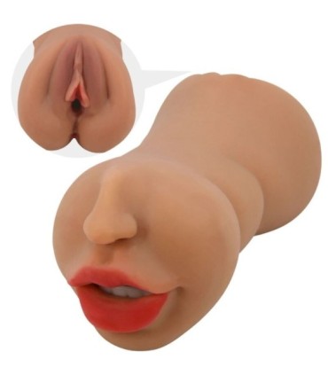 CRAZY BULL - ZOEY MASTURBADOR DOBLE BOCA & VAGINA NATURAL