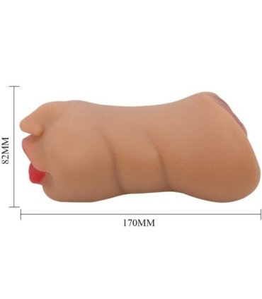 CRAZY BULL - ZOEY MASTURBADOR DOBLE BOCA & VAGINA NATURAL