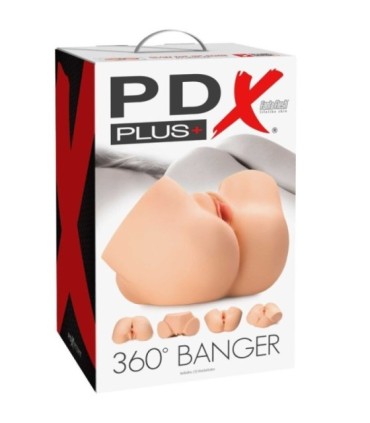 PDX PLUS - 360 BANGER MASTURBADOR ANO Y VAGINA REALÍSTICOS