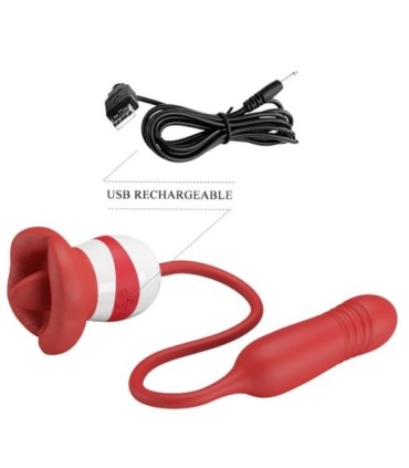 PRETTY LOVE - ASHLYNN MASTURBADOR BOCA ROJO