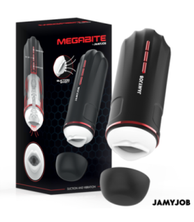 JAMYJOB - MEGABITE MASTURBADOR BOCA AUTOMTICO 5 MODOS ONDAS ESTIMULADORAS Y VIBRACIÓN