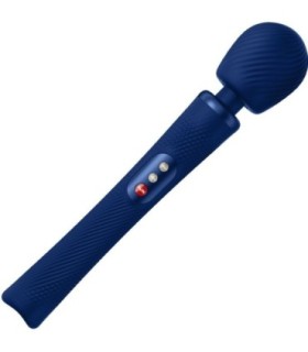 FUN FACTORY - VIM WAND RUMBLE VIBRADOR RECARGABLE SILICONA AZUL MEDIANOCHE