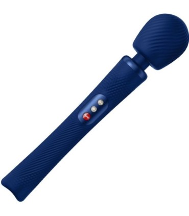 FUN FACTORY - VIM WAND RUMBLE VIBRADOR RECARGABLE SILICONA AZUL MEDIANOCHE