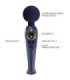 PRETTY LOVE - SKYLER VIBRADOR WAND AZUL