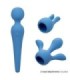 CALEXOTICS - COUTURE KIT VIBRADOR WAND 10 VIBRACIONES AZUL