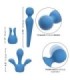 CALEXOTICS - COUTURE KIT VIBRADOR WAND 10 VIBRACIONES AZUL
