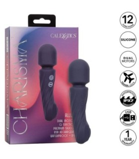 CALEXOTICS - CHARISMA ALLURE MASAJEADOR DOBLE MOTOR 12 FUNCIONES 17,25 CM X 4,5 CM MORADO
