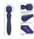 CALEXOTICS - CHARISMA MYSTIQUE MASAJEADOR DOBLE MOTOR 12 FUNCIONES 21,5 CM X 4,5 CM MORADO