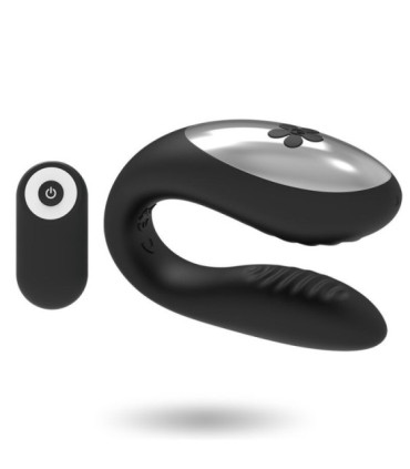 BRILLY GLAM - WE LOVE VIBRADOR PARA PAREJAS CONTROL REMOTO NEGRO