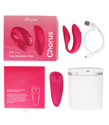 WE-VIBE - CHORUS VIBRADOR PAREJAS CON CONTROL SQUEEZE ROSA