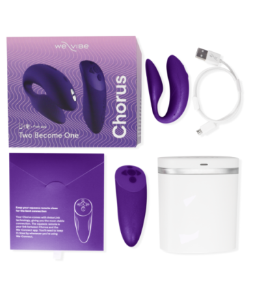 WE-VIBE - CHORUS VIBRADOR PAREJAS CON CONTROL SQUEEZE LILA