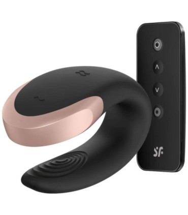 SATISFYER - APP DOUBLE LOVE VIBRADOR PAREJAS LUXURY NEGRO