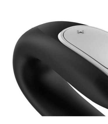 SATISFYER - DOUBLE FUN PARTNER VIBRADOR NEGRO