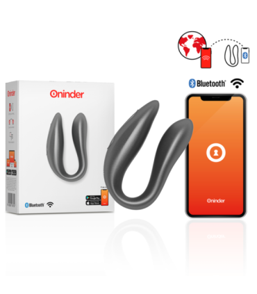 ONINDER - LISBOA ESTIMULADOR PUNTO G & CLÍTORIS NEGRO - APP GRATUITA