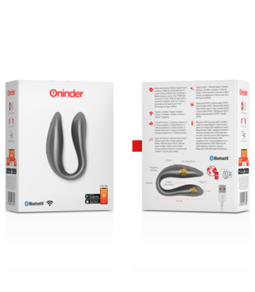 ONINDER - LISBOA ESTIMULADOR PUNTO G & CLÍTORIS NEGRO - APP GRATUITA