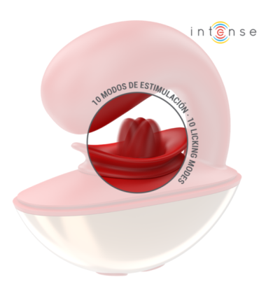 INTENSE - MARIAH VIBRADOR & ESTIMULADOR EN FORMA DE U 10 VIBRACIONES ROJO