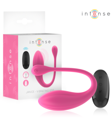 INTENSE - JANICE VIBRADOR U DOBLE ESTIMULACIÓN 10 VIBRACIONES ROSA CONTROL REMOTO