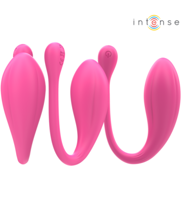 INTENSE - JANICE VIBRADOR U DOBLE ESTIMULACIÓN 10 VIBRACIONES ROSA CONTROL REMOTO