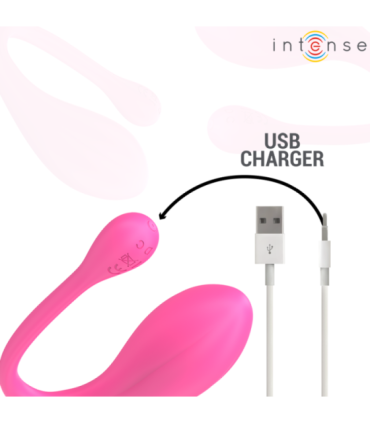 INTENSE - JANICE VIBRADOR U DOBLE ESTIMULACIÓN 10 VIBRACIONES ROSA CONTROL REMOTO