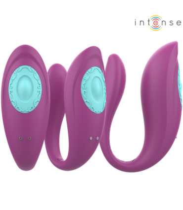 INTENSE - ANNIE ESTIMULADOR & VIBRADOR FORMA DE U MORADO CONTROL REMOTO