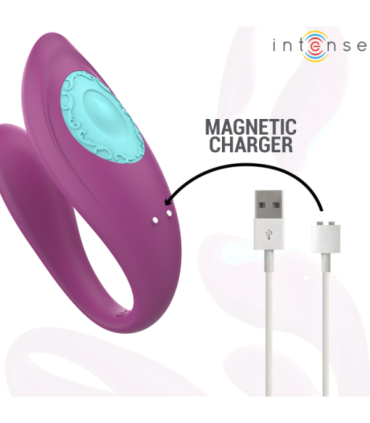 INTENSE - ANNIE ESTIMULADOR & VIBRADOR FORMA DE U MORADO CONTROL REMOTO