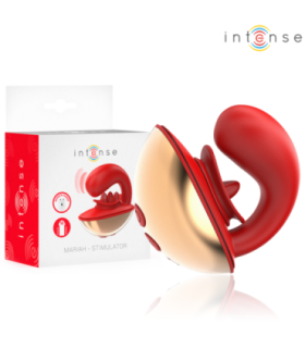 INTENSE - MARIAH VIBRADOR & ESTIMULADOR EN FORMA DE U 10 VIBRACIONES ROJO