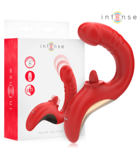 INTENSE - PAULINA VIBRADOR & ESTIMULADOR EN FORMA DE U ROJO