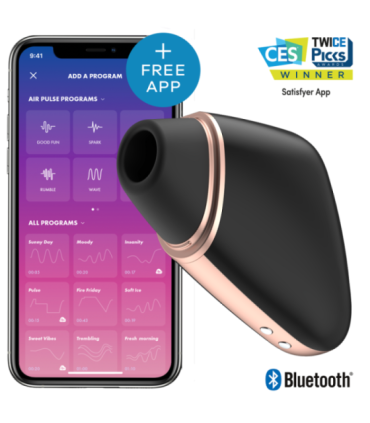 SATISFYER - LOVE TRIANGLE ESTIMULADOR Y VIBRADOR NEGRO