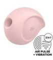 SATISFYER - SUGAR RUSH ESTIMULADOR Y VIBRADOR AZUL