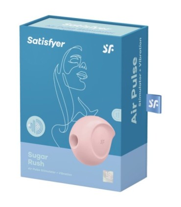 SATISFYER - SUGAR RUSH ESTIMULADOR Y VIBRADOR ROSA