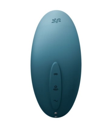 SATISFYER - VULVA LOVER 2 ESTIMULADOR Y VIBRADOR AZUL