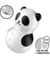 SATISFYER - POCKET PANDA ESTIMULADOR & VIBRADOR BLANCO Y NEGRO