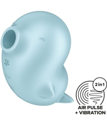 SATISFYER - SASSY SEAL ESTIMULADOR & VIBRADOR AZUL