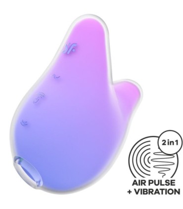 SATISFYER - MERMAID VIBES ESTIMULADOR & VIBRADOR VIOLETA Y ROSA