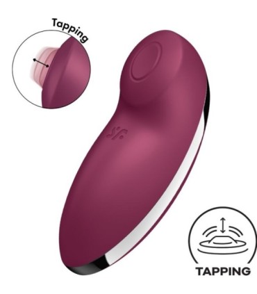 SATISFYER - TAP & CLIMAX 2 VIBRADOR & ESTIMULADOR ROJO