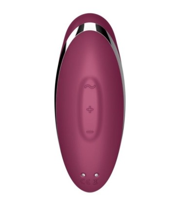 SATISFYER - TAP & CLIMAX 2 VIBRADOR & ESTIMULADOR ROJO