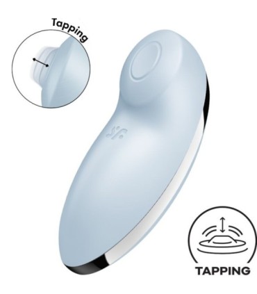 SATISFYER - TAP & CLIMAX 2 VIBRADOR & ESTIMULADOR AZUL