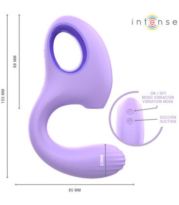 INTENSE - BAXTER VIBRADOR & ESTIMULADOR VIOLETA