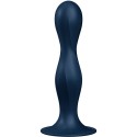 SATISFYER - DOUBLE BALL-R DILDO SILICONA GRANATE