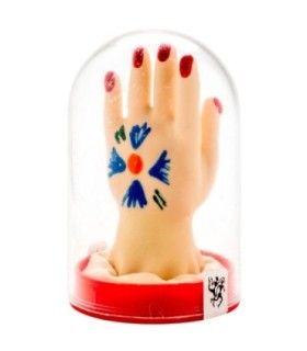 CONDOMERIE - PRESERVATIVO DECORATIVO PINTADO A MANO PALMA DE LA MANO MODELO 1